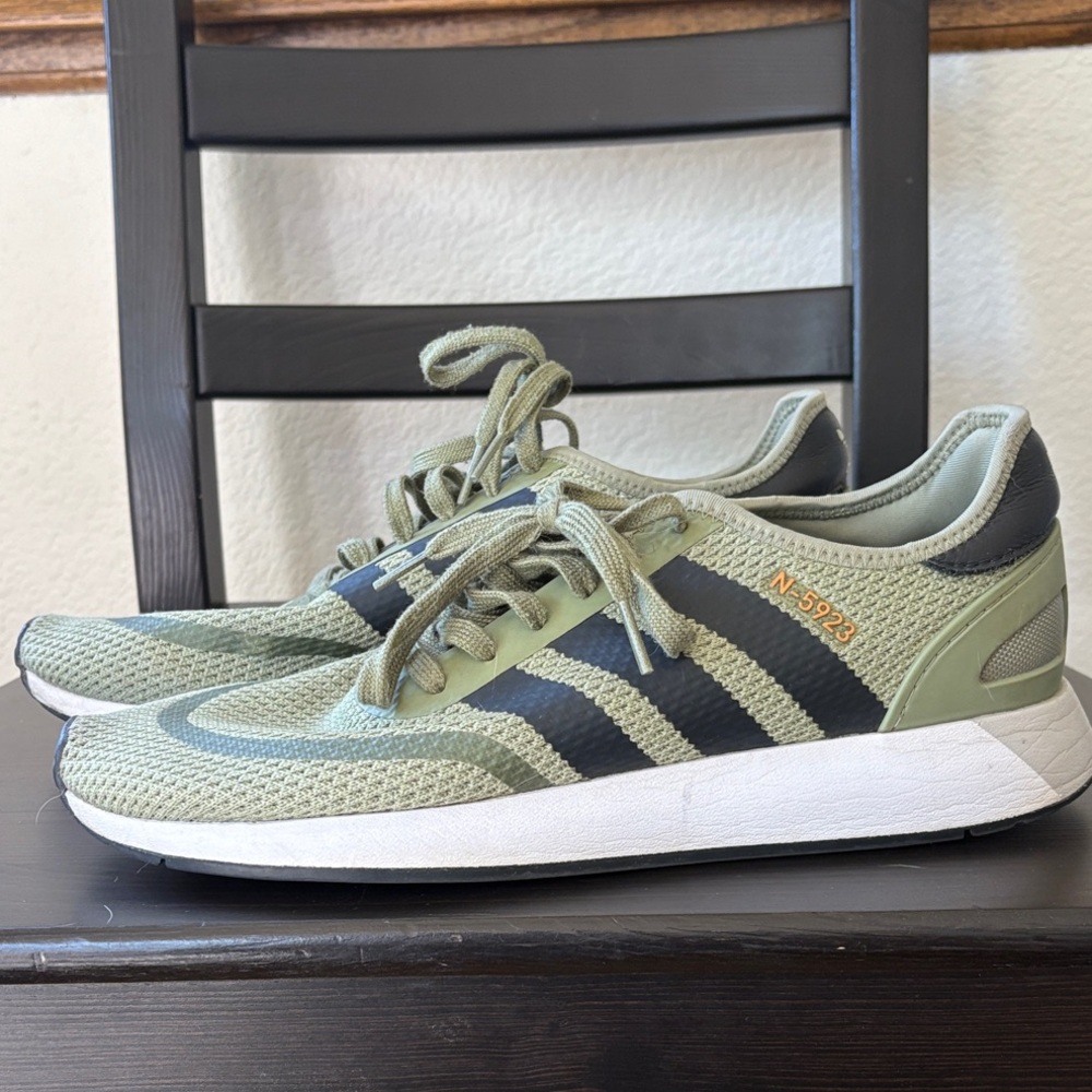 Adidas Men's Olive and Black Sneakers mens 11